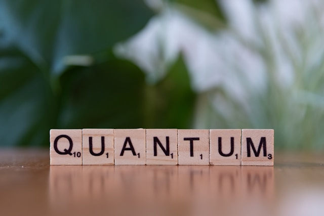 The word "Quantum" displayed on letterbox