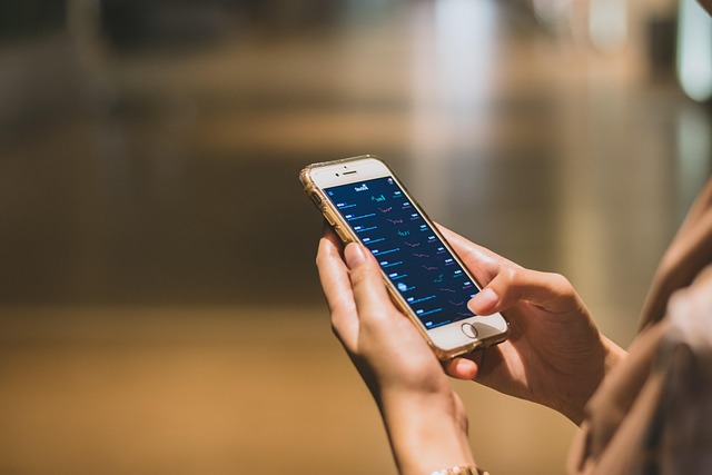 A person holding a smartphone
